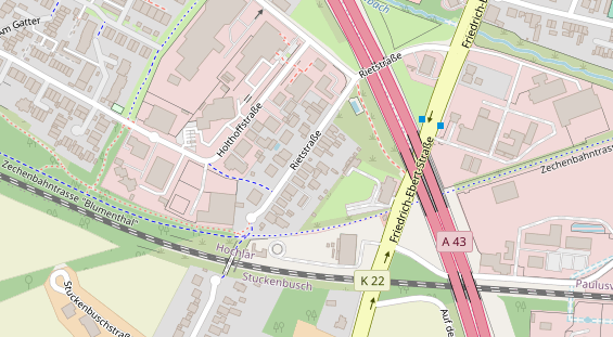 Physiotherapie auf Satellitenbild