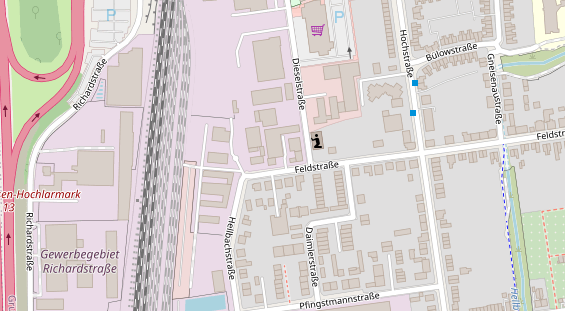 Physiotherapie auf Satellitenbild