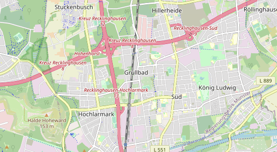 physical therapy on map