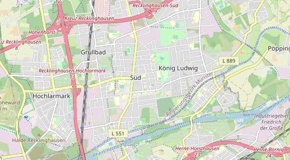 physical therapy on map