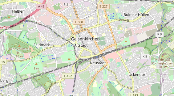 physical therapy on map