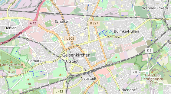 physical therapy on map