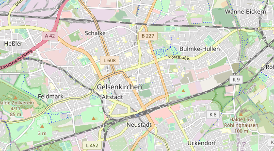 physical therapy on map