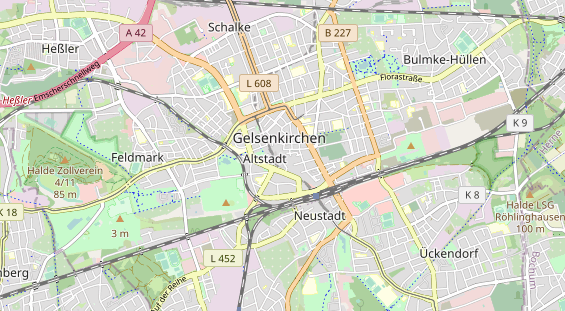 physical therapy on map