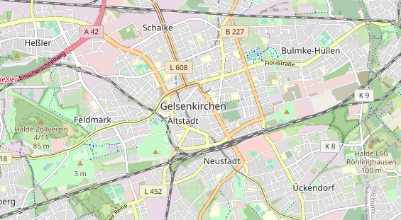 physical therapy on map