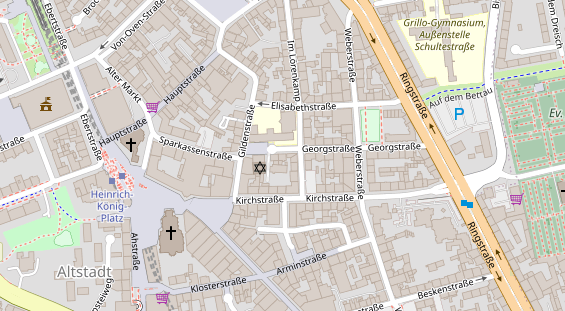 Physiotherapie auf Satellitenbild