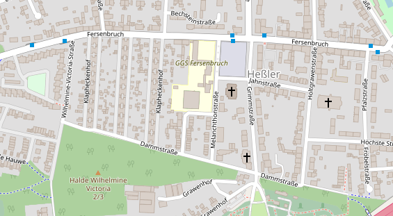 Physiotherapie auf Satellitenbild