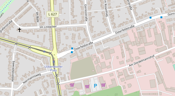 Physiotherapie auf Satellitenbild