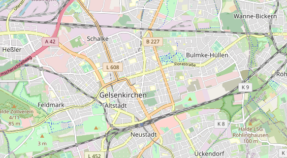 physical therapy on map