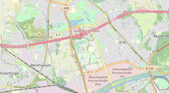 physical therapy on map
