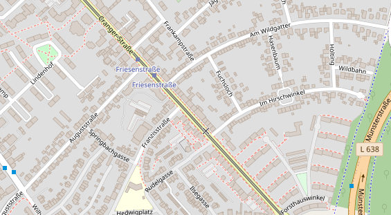 Physiotherapie auf Satellitenbild