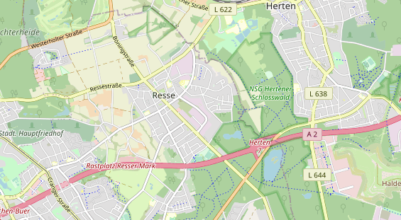 physical therapy on map