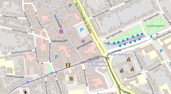 Physiotherapie auf Satellitenbild