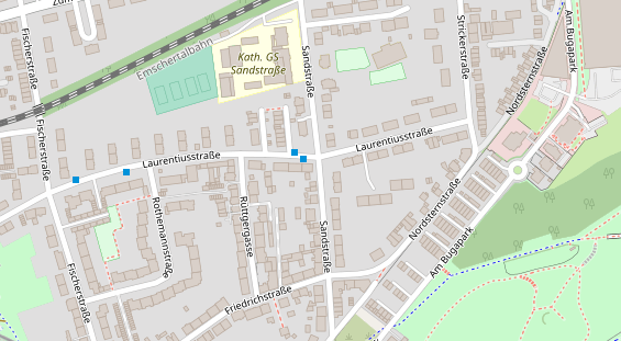 Physiotherapie auf Satellitenbild