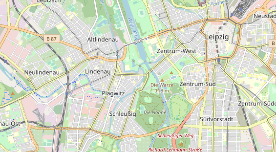 physical therapy on map