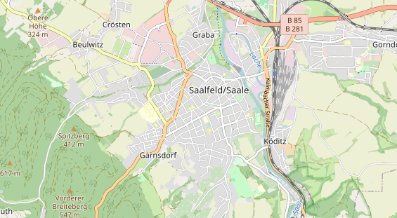 physical therapy on map