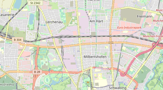 physical therapy on map