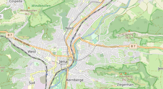 physical therapy on map