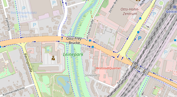 Physiotherapie auf Satellitenbild