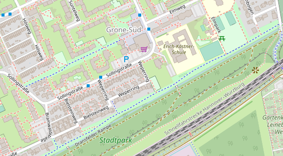 Physiotherapie auf Satellitenbild