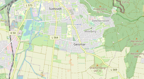 physical therapy on map