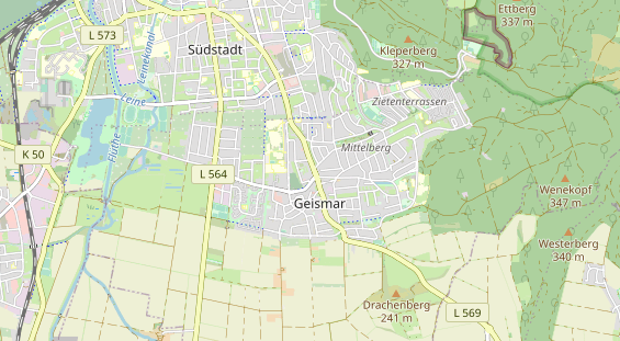 physical therapy on map