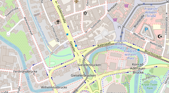 Physiotherapie auf Satellitenbild