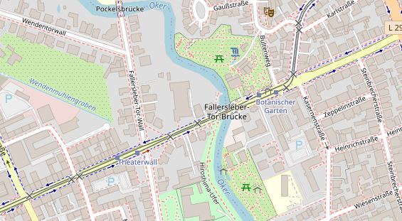 Physiotherapie auf Satellitenbild