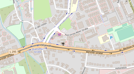 Physiotherapie auf Satellitenbild