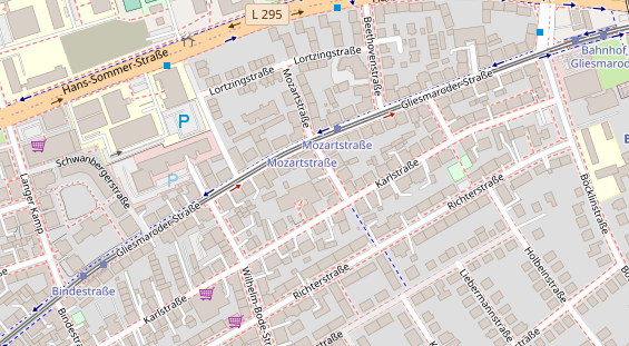 Physiotherapie auf Satellitenbild