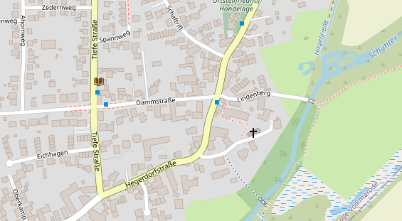 Physiotherapie auf Satellitenbild