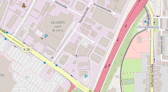 Physiotherapie auf Satellitenbild