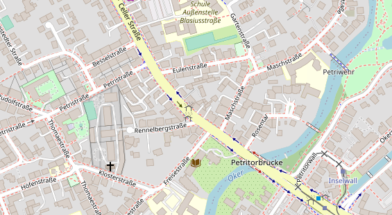 Physiotherapie auf Satellitenbild