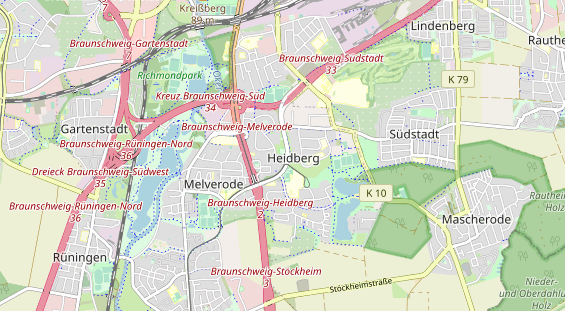 physical therapy on map