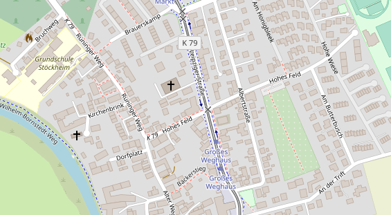 Physiotherapie auf Satellitenbild