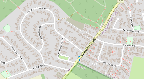 Physiotherapie auf Satellitenbild