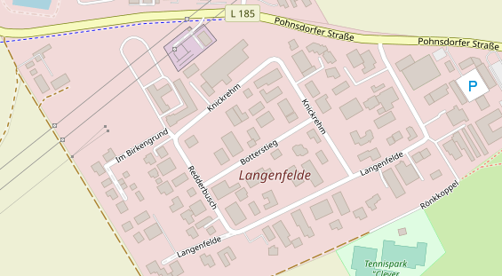 Physiotherapie auf Satellitenbild