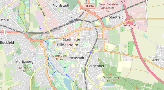 physical therapy on map