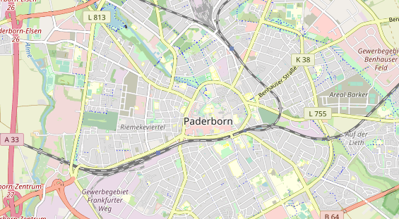 physical therapy on map