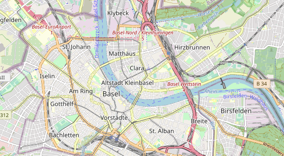 physical therapy on map
