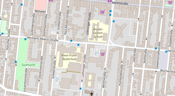 Physiotherapie auf Satellitenbild