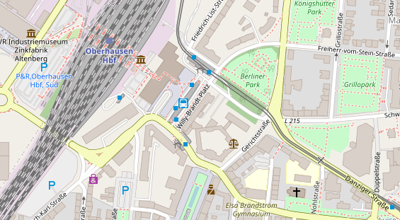 Physiotherapie auf Satellitenbild