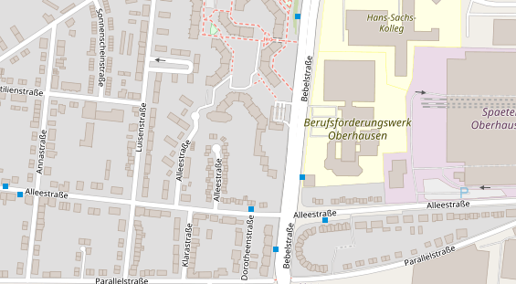 Physiotherapie auf Satellitenbild