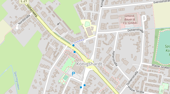 Physiotherapie auf Satellitenbild