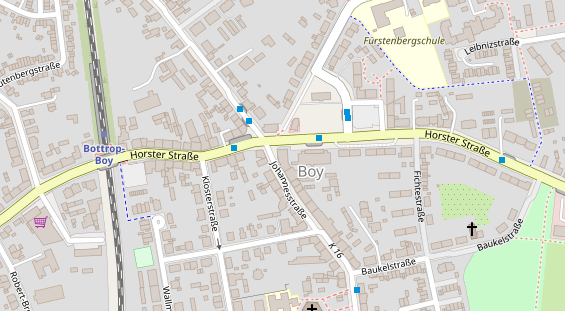 Physiotherapie auf Satellitenbild