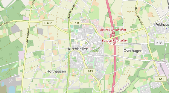 physical therapy on map