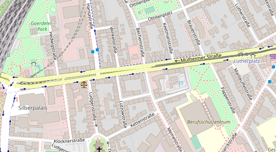 Physiotherapie auf Satellitenbild