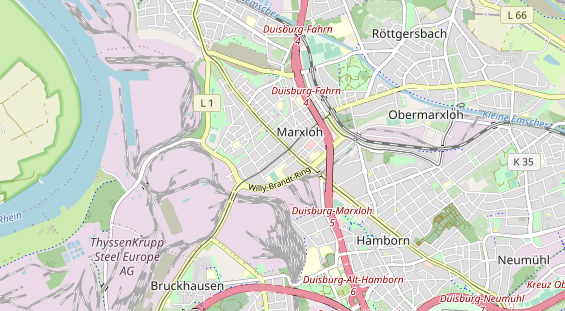 physical therapy on map