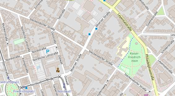 Physiotherapie auf Satellitenbild