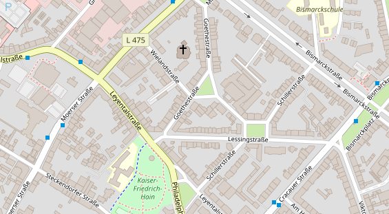 Physiotherapie auf Satellitenbild